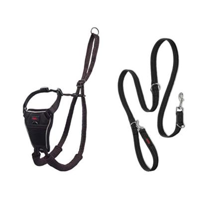 Halti No Pull Harness and Training Lead Combination Pack, Stop Dog Pulling on Walks, Includes Large No Pull Harness and Double Ended Lead, Black