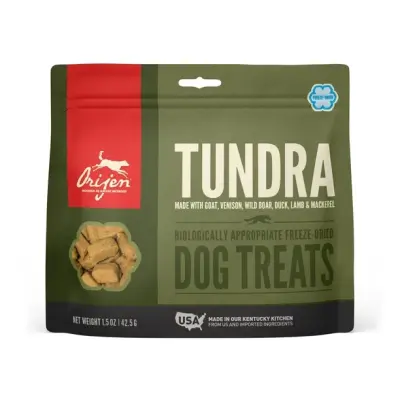 ORIJEN Freeze-Dried Dog Treats, Tundra, Biologically Appropriate grain Free 42.5 gms