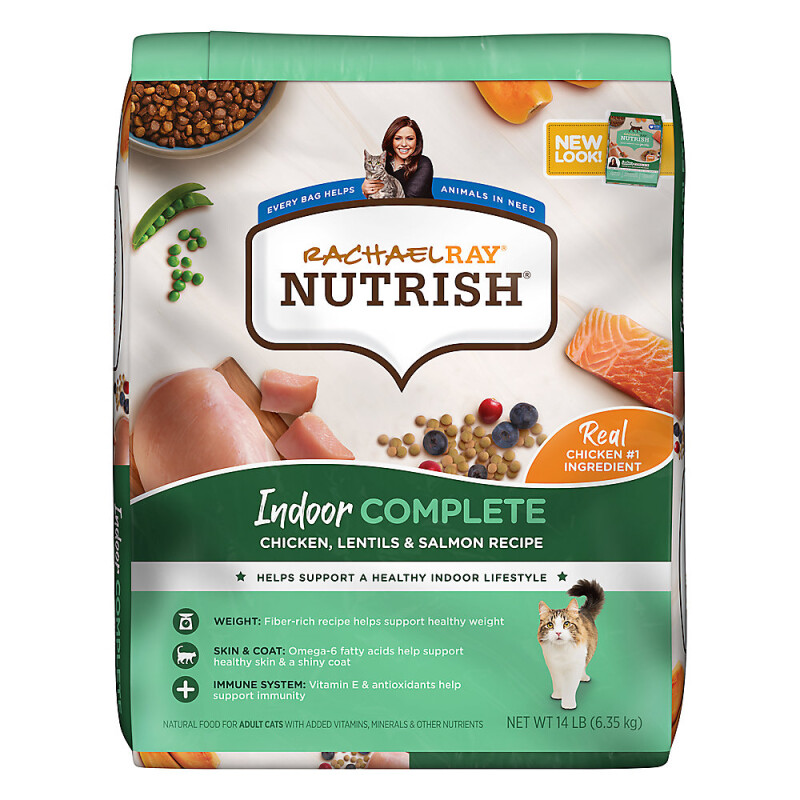 Rachael Ray Nutrish Dry Cat Food Adult - Chicken, Lentils, Salmon