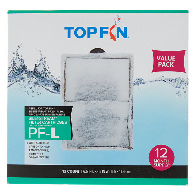 Top Fin® PF-L Silenstream Aquarium Filter Cartridges - Value Pack
